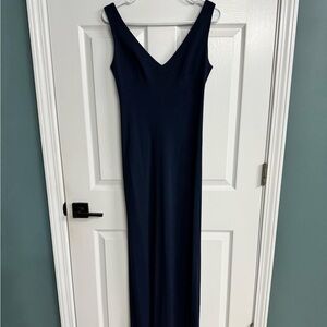 BCBG Navy Blue Full Length Dress Size Small
